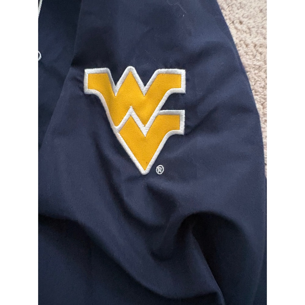 Colosseum Athletics West Virginia Mountaineers Navy V-Neck Windshirt XXL - Picture 7 of 8